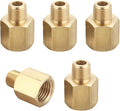 Brass Pipe Fitting Adapter, 1/8" NPT Male x 1/4" NPT Female by TTANYAHARDWARE