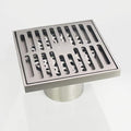 PHASAT Brass Floor Drain Contemporary 4 inches Square, by PHASAT