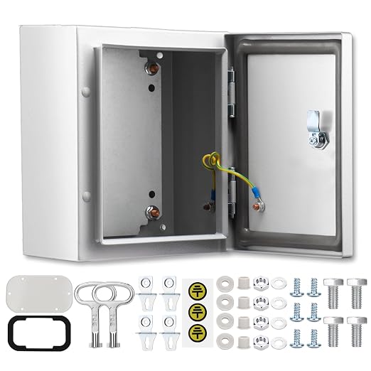 QILIPSU Metal Electrical Box IP65 Waterproof Steel Project Enclosure Lockable by QILIPSU