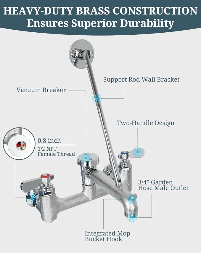 Commercial Mop Sink Faucet - Image 2