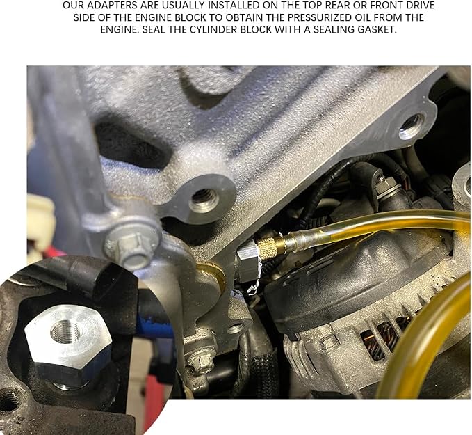 LS Swap Oil Pressure Sensor Adapter, Oil Pressure Adapter, Engine Female to - Image 3