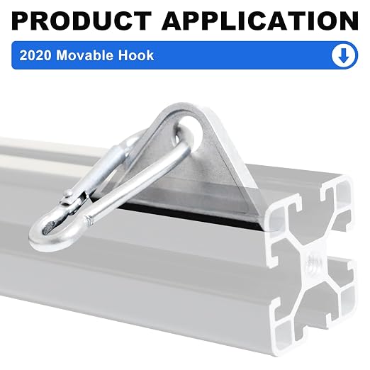 12 Pack 2020 Extrusion Sliding Hook Silver | - Image 4