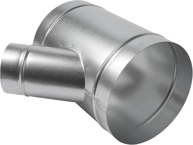 45° Degree Ø8 x 8 x 4 Inch Wye-Shape Duct Splitter - Image 5