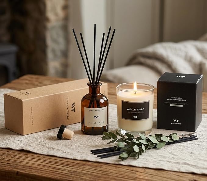 Flower Reed Diffuser Set Eucalyptus & Lavender Scent - Image 6