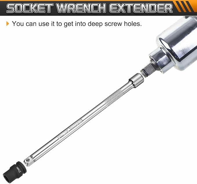 HARFINGTON 1pcs Socket Extension Bar 1/4" Drive 6" Long Extension Bars Impact - Image 5