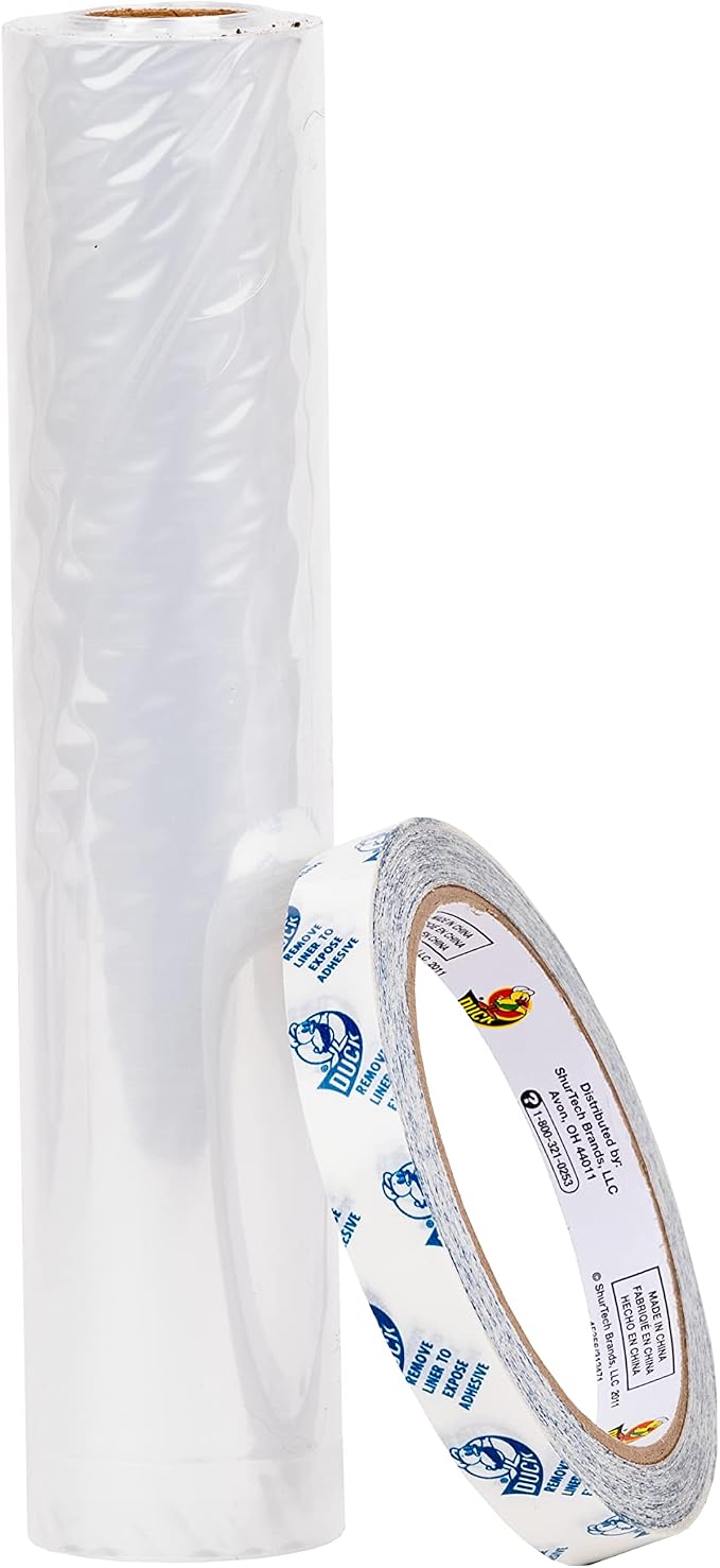 Duck Brand MAX Strength Rolled Window Insulation Kit, 62 in. x 126 in, Covers 3 - Image 3