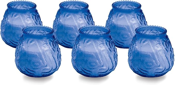 Sterno Euro-Venetian Wax Candles, 45-Hour Burn, 6 Pack | Decorative glass by Sterno