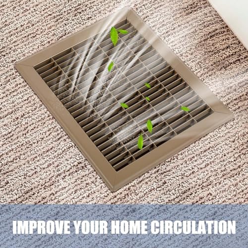 2 Pack 10" x 12" Floor Register Covers, Heavy Duty Steel Walk-on Return Air - Image 4