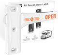 Zinc Alloy RV Screen Door Latch, Camper Screen Door Latch Replacement Kit by whciaxd