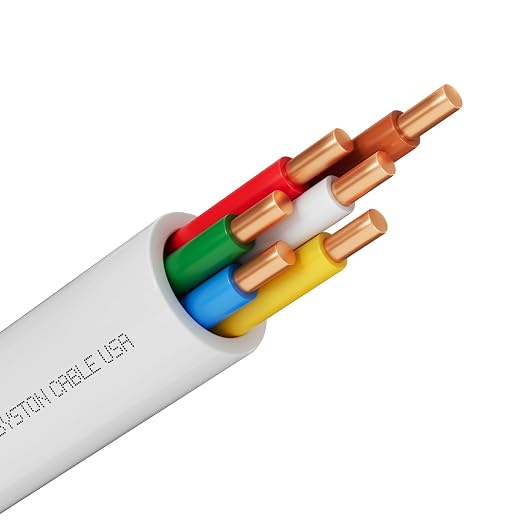 Syston 18/6 Thermostat HVAC Cable Wire, 100% Solid Copper, Riser/CL3R/CMR | 18 by SystonCableTechnology