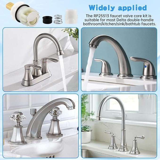 4 Pack RP25513 Faucet Stem Assembly Compatible - Image 7