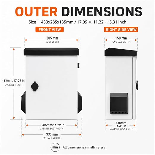 Outdoor Electrical Box, Weatherproof Electrical Enclosure - Image 2