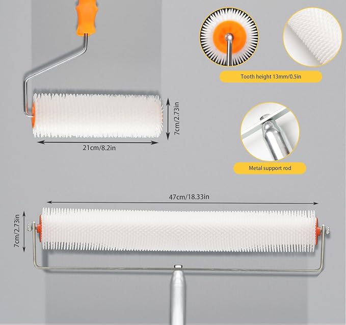Self Levelling Cement Tool Kit, Adjustable Extension Pole, Floor Roller - Image 2