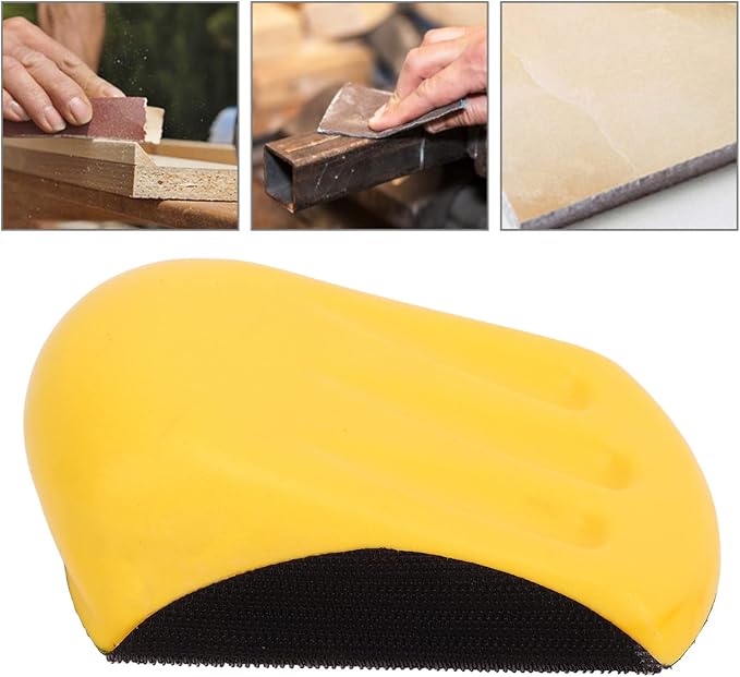 16Pcs Hook Backing Plate Sand Pad, Ergonomic Hand Sanding Blocks - Image 9
