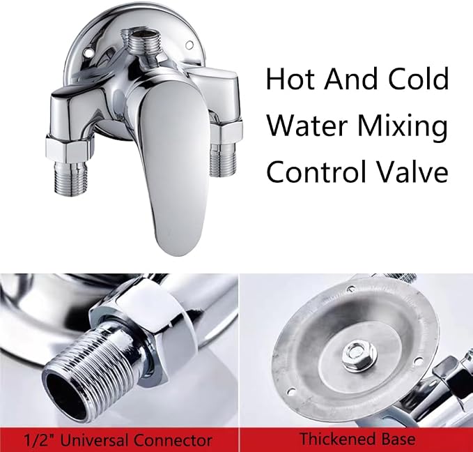 Male Thread Hot and Cold Water Mixer, Mixing Control Valve - Image 3