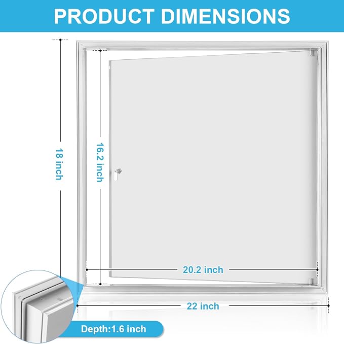 Access Panel for Drywall, 18 x 22 inch - Image 2
