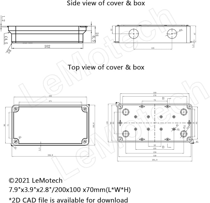 ABS Plastic Dustproof Waterproof IP65 Junction Box Universal Electrical Project - Image 6