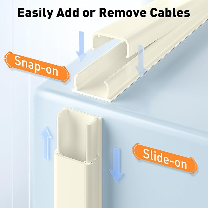 Delamu Cord Hider, 142in Cable Hider, Cord Covers - Image 4