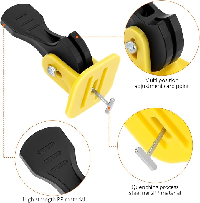 QWORK Tile Leveling System Kit, Floor Leveling Compounds 1/8", Steel Pin Tlie - Image 5