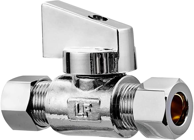 10 Pack Premium Brass 3/8" Compression x 3/8" Compression Angle Valve Quarter - Image 8