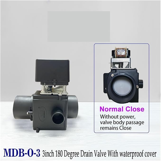 3inch 180degree Washer Drain Valve Drain Pump - Image 2