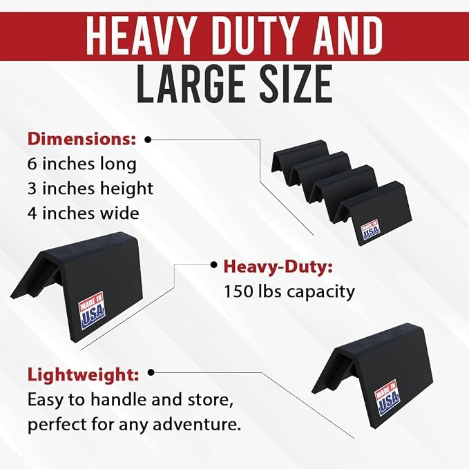 8-Pack 6-Inch Rooftop Pipe Supports – Heavy-Duty UV-Resistant Pipe Cradles - Image 5
