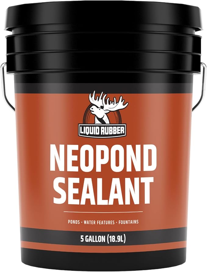 Liquid Rubber NeoPond Waterproof Pond Sealant, Fish/Plant Safe, 5 Gallon | by LiquidRubber