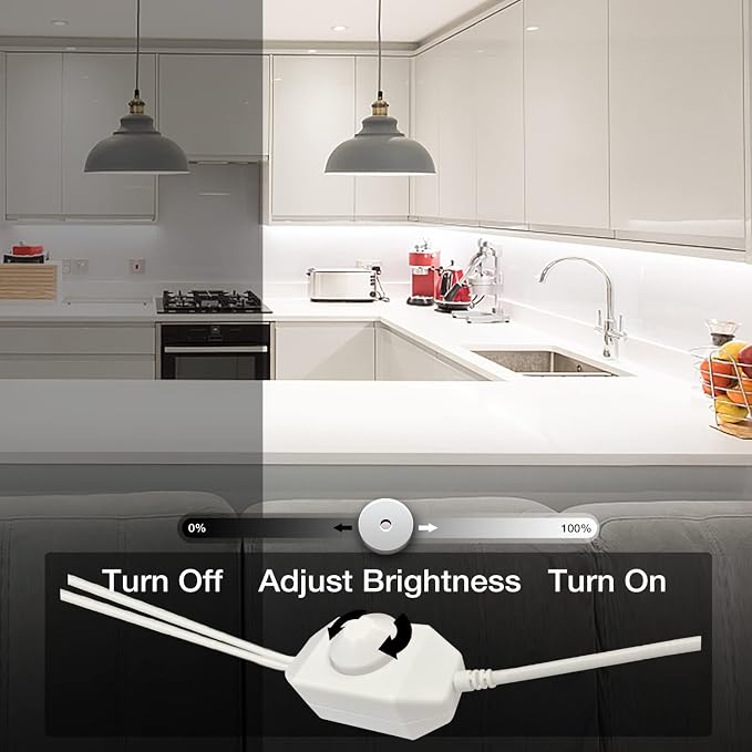 DAYBETTER White LED Strip Light, 100 ft Dimmable Strip, 6500K 24V Lighting - Image 5