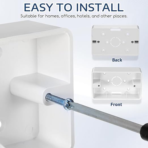 5Pcs Surface Mount Outlet Box - Image 2