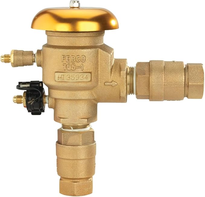 Febco 765 Series 1" Bronze Pressure Vacuum Breaker Backflow Preventer, Quarter - Image 10
