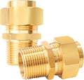 3/4" NPT Male Brass Pipe Fittings, Hex Nipple Fitting, Corrosion-resistant by AnythingYouWant
