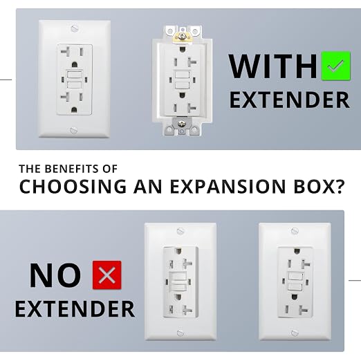 1-Gang Outlet Box Extender, Non-Metallic Electrical Box Extender - Image 5
