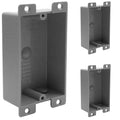 HXH Old Work Box 1-Gang Shallow PVC Mounting Tabs, 8 cu. Inches Electrical by HUIXHAO