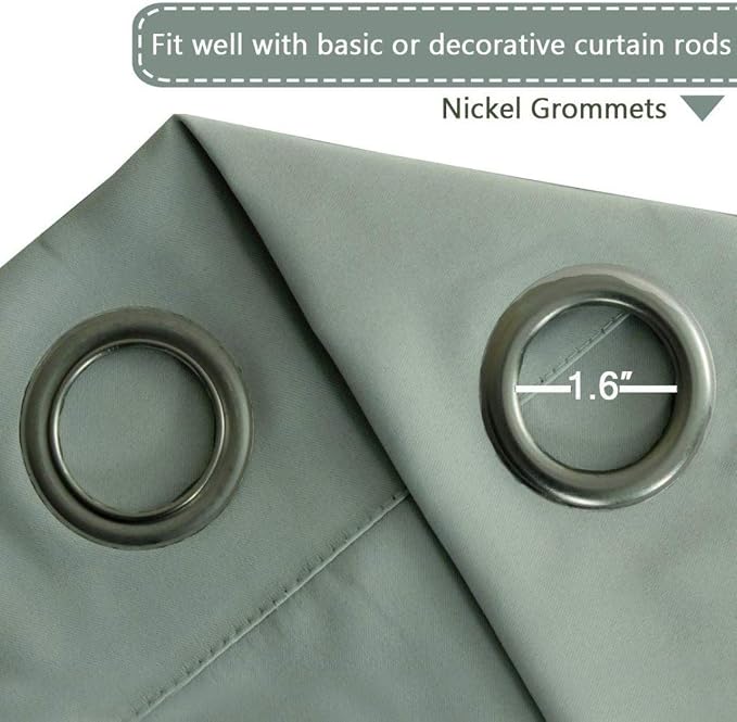 H.VERSAILTEX Blackout Patio Curtains 100 x 108 Inches - Image 3
