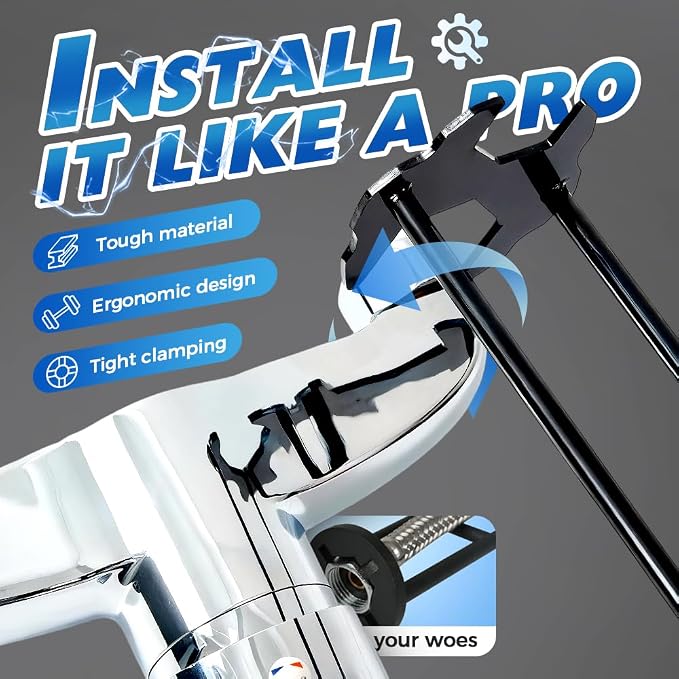 Multifunctional Sink Wrench 2pcs, Plumbing Wrench - Image 2