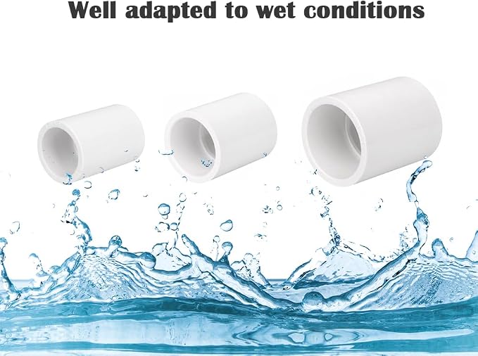 10PCS 3/4 Inch PVC Pipe Coupling Adapter Pipe Fittings Socket x Socket - Image 4