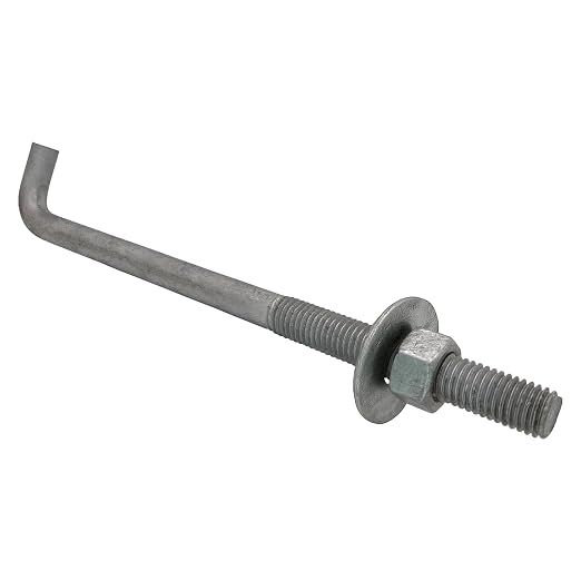 5/8" x 10-inch Galvanized Threaded Anchor Bolts by Unknown