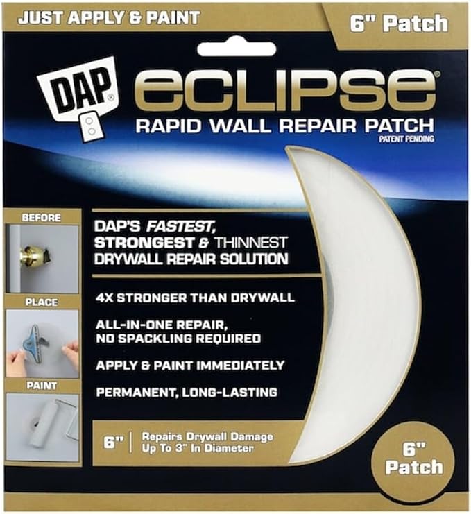 DAP Eclipse Rapid Wall Repair Patch, 6 in by DAP