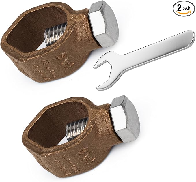 GOUNENGNAIL Copper Ground Rod Clamp by GOUNENGNAIL