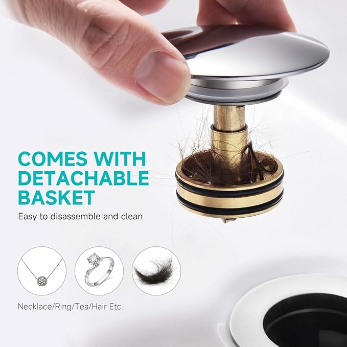 Flexible Sink Drain Pipe Kits, Adjustable Bathroom Sink P Trap - Image 4