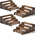 4 Set Wooden Tiered Risers Display Stands by Unknown