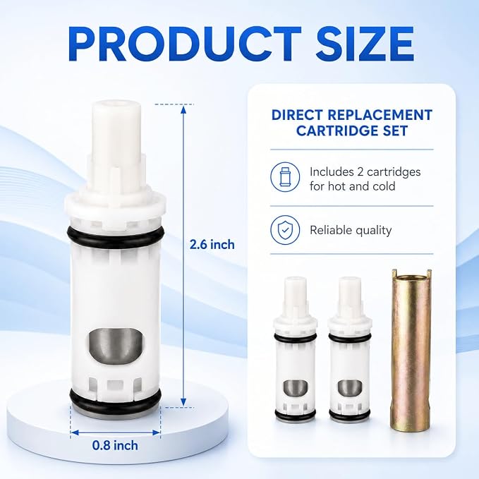 1224 1224B 14272 Faucet Cartridge Replacement Kit - Image 2