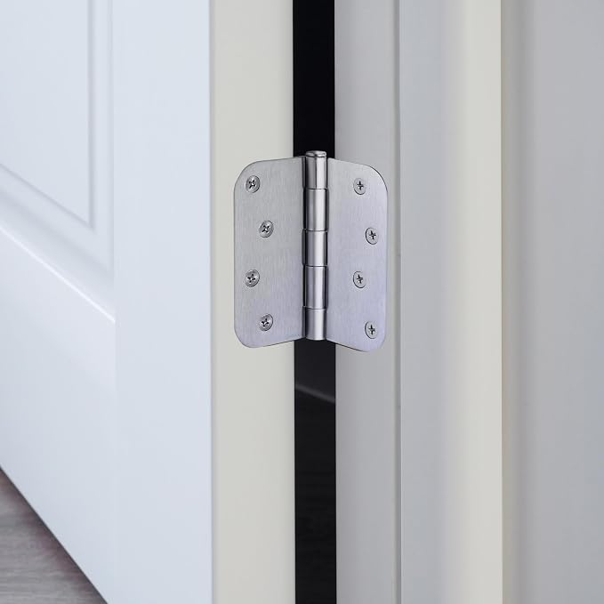 Design House Interior Door Hinge, Brushed Chrome | 5/8" Radius, Traditional - Image 9