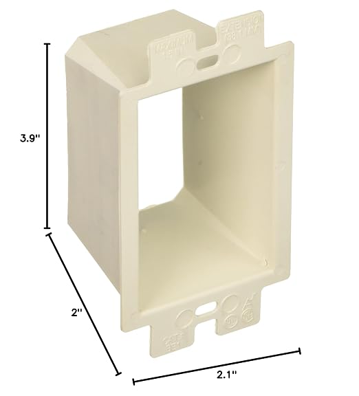 Arlington Industries BE1 621614 Single-Gang Box Extender, Heavy-Duty Plastic - Image 2