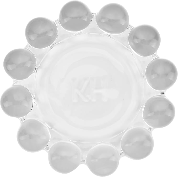 Chic Clear Bubble Glass Candle Dish – Modern Clear Glass Candle Holder - Image 3