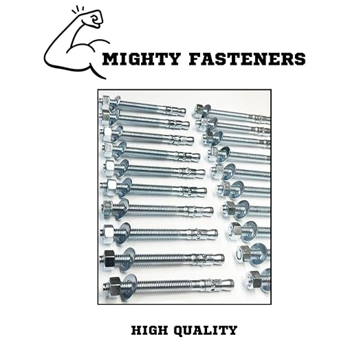 MIGHTY FASTENERS Zinc-Plated Steel Wedge Anchors, 1/2" X 5-1/2" - Image 4