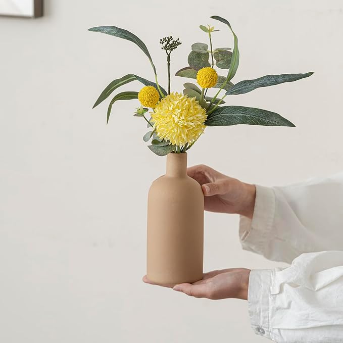 Modern Ceramic Vase Set, Neutral Colors, Decorative Vases - Image 8