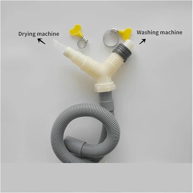 Washing Machine Dryer Drain Tee Adapter，Extended Drainage Hose Pipe Fitting - Image 3