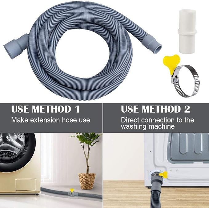 MyLifeUNIT EVA Shock Absorbing Washer Pads and Washer Drain Hose Extension Kit - Image 8