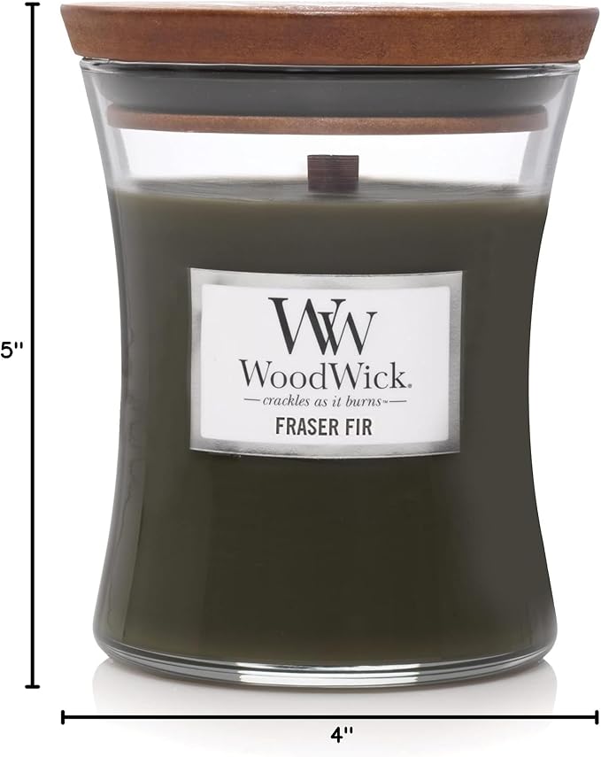 WoodWick Fraser Fir Medium Hourglass Candle, 10 Oz - Image 9